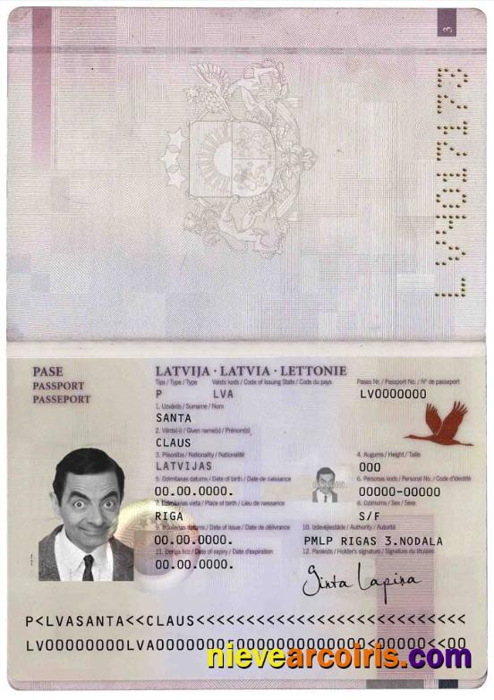 Latvia passport 2007 – 2015